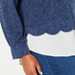 Monteau Women's Trendy Plus Layered Look Top Blue Size 3X