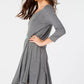 Style & Co Women's Petite Swing Dress Gray Size PL