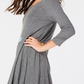 Style & Co Women's Petite Swing Dress Gray Size PL