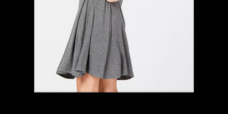 Style & Co Women's Petite Swing Dress Gray Size PL