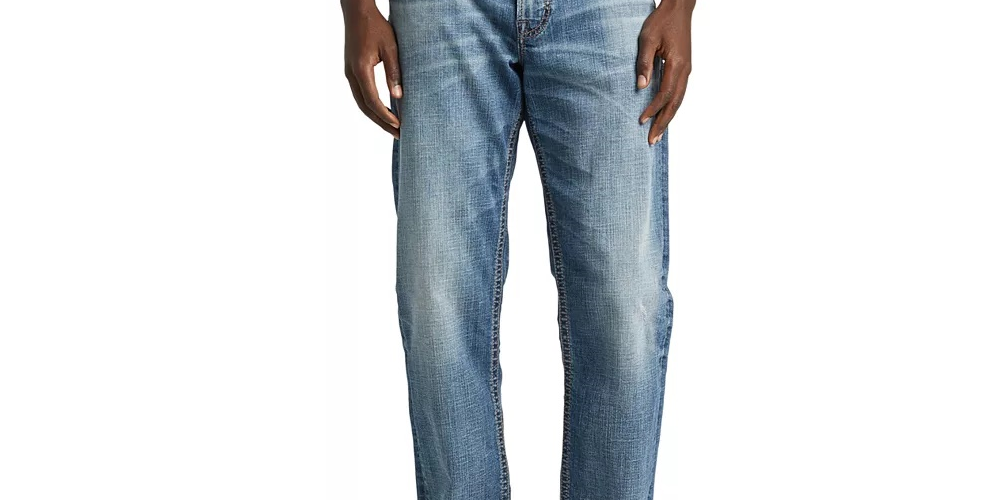 Silver Jeans Co Men's Hunter Athletic Fit Tapered Stretch Jeans Blue Size 30X32
