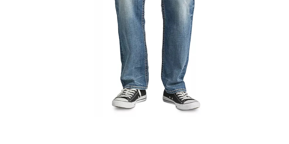 Silver Jeans Co Men's Hunter Athletic Fit Tapered Stretch Jeans Blue Size 30X32