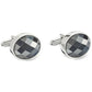 The Gift Men's Jewel Cuff Links Gray Size Regular