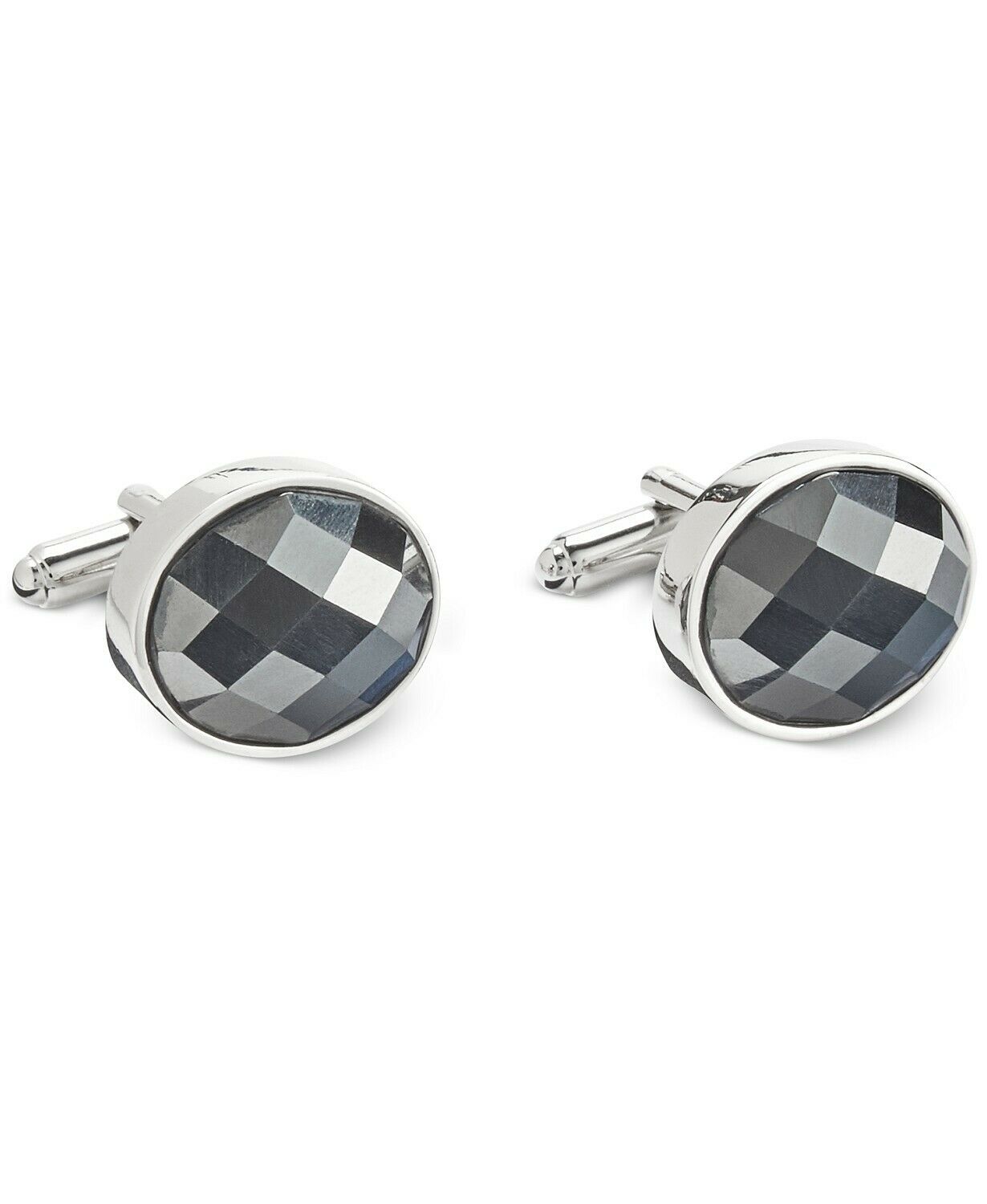 The Gift Men's Jewel Cuff Links Gray Size Regular