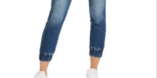 Almost Famous Juniors' Denim Joggers Blue Size X-Large