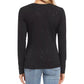Karen Kane Women's Black Long Sleeve V Neck Top Black Size Large