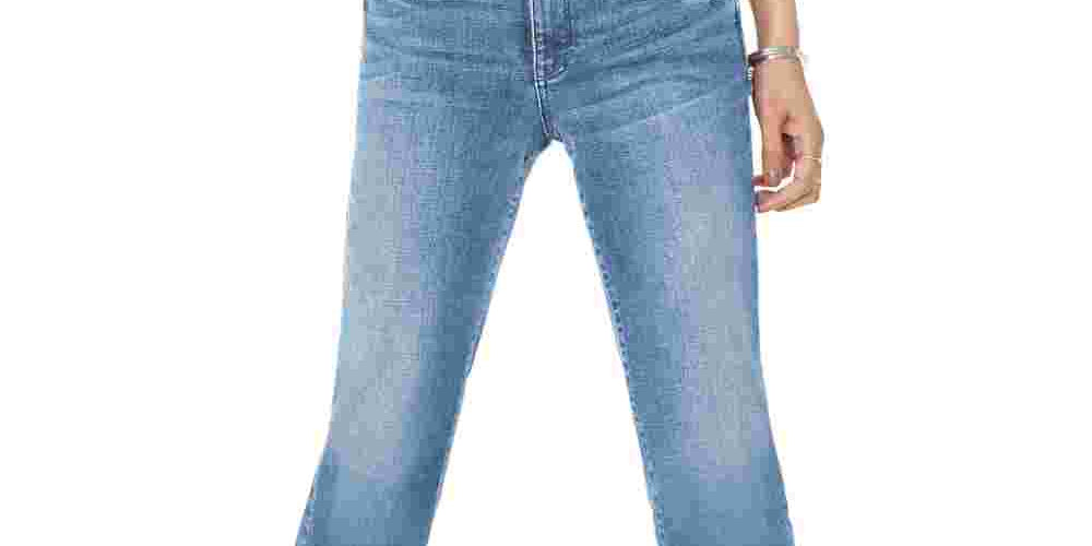 NYDJ Women's Marilyn Straight Jeans In Brickell Brickell Blue Size 2