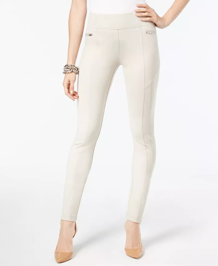 INC International Concepts Women's Petite Zip-Pocket Skinny Pants Black Size 2 Petite