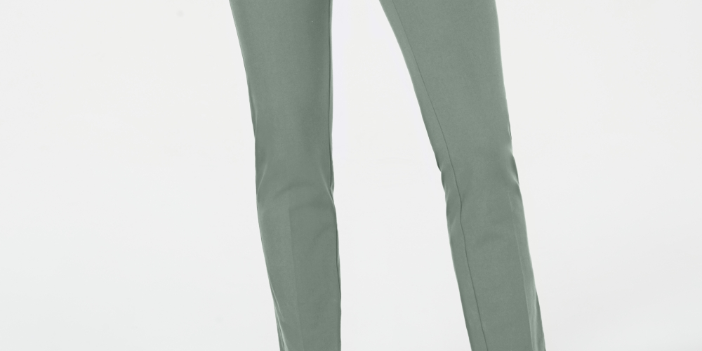 Charter Club Women's Newport Tummy Control Slim Fit Pants Green Size 6