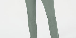 Charter Club Women's Newport Tummy Control Slim Fit Pants Green Size 6