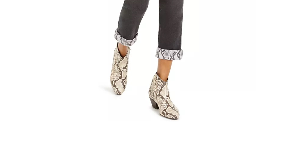 INC International Concepts Women's Snake Cuff Boyfriend Jeans Black Size 0