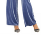 INC Women's Velvet Wide Leg Paperbag Pants Blue Size XX-Large