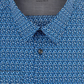 Calvin Klein Men's Extra Slim Fit Temperature Regulating Stretch Assorted Pattern Dress Shirts Dark Navy Size M