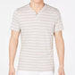 INC International Concepts Men's Striped Split Neck T-Shirt Beige Size XX-Large
