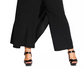 City Chic Women's Trendy Plus Wrap Palazzo Pants Black Size 18W