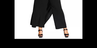 City Chic Women's Trendy Plus Wrap Palazzo Pants Black Size 18W
