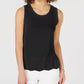 Charter Club Women's Sleeveless Zigzag Sweater Black Size X-Large