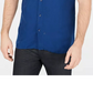 Alfani Men's Lagoon Stretch Linen Blend Shirt Blue Size XX-Large