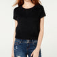 Freshman Juniors' Fuzzy Sweater Black  Size X-Large