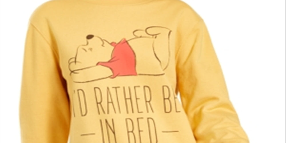 Disney Junior's Pooh Bear Sweatshirt Yellow Size L