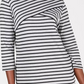 Karen Scott Women's Striped Top Charcoal Size PXL