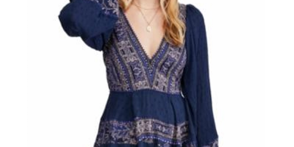 Free People Women's My Love Mini Blue Blue Size Large