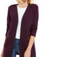 Charter Club Women's Milano Cotton Completer Sweater Purple Size Petite Medium
