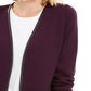 Charter Club Women's Milano Cotton Completer Sweater Purple Size Petite Medium