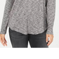 Style & Co Women's Long Sleeve Scoop Neck Top  Grey Size Medium