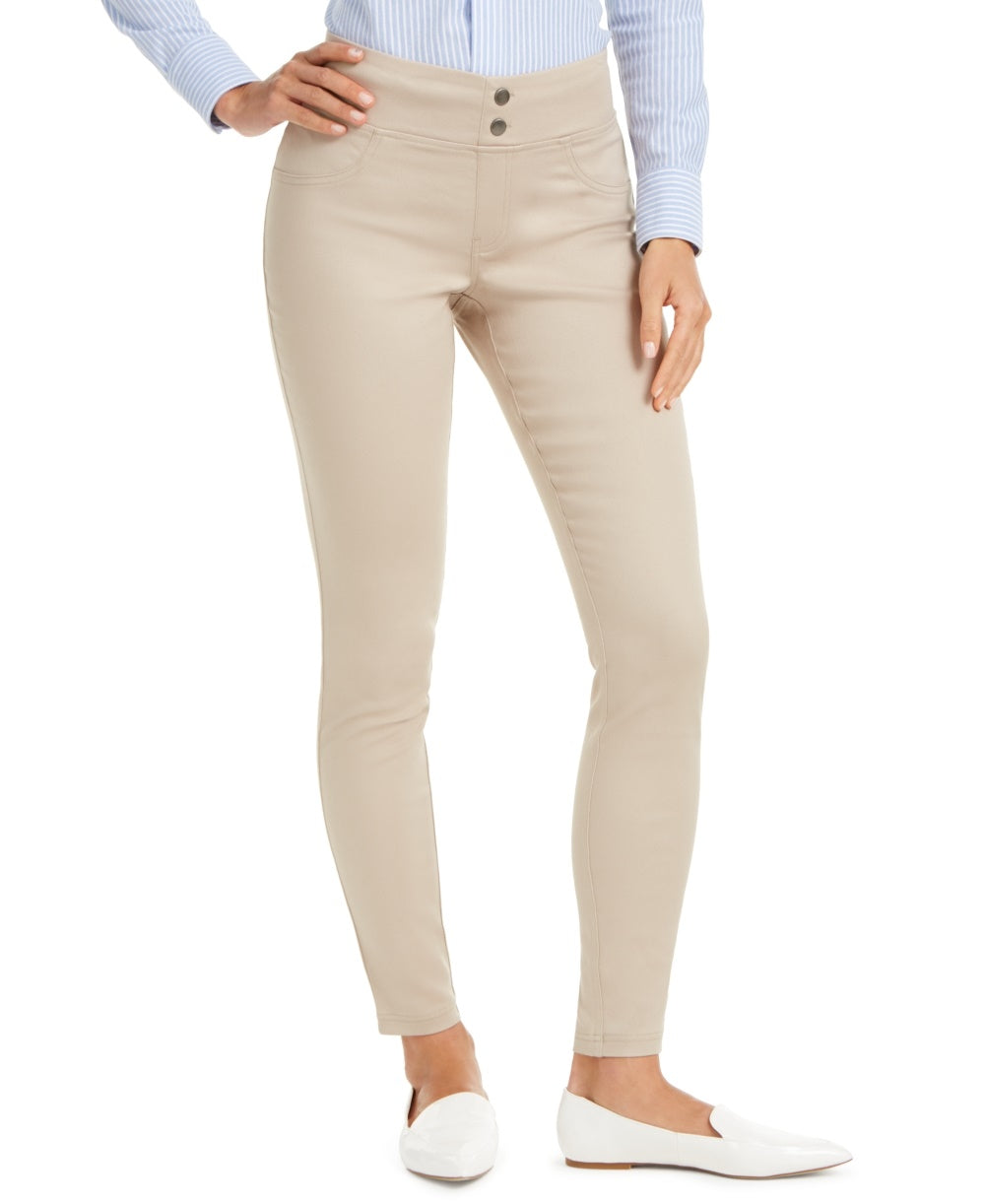 Hue Women's Original Smoothing Denim Leggings Beige Size X-Small