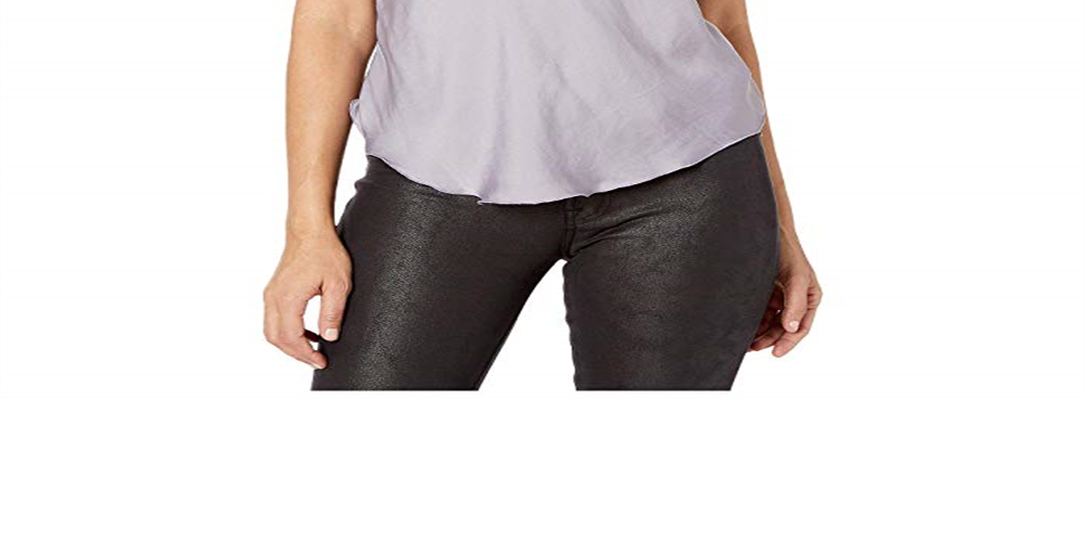 Free People Women's  Lace Spaghetti Strap V Neck Tank Top Purple Size Medium