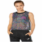 Nike Women's Printed Cropped Tank Top Multi  Size Medium