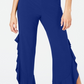 INC International Concepts Women's Sleeveless Wide-Leg Party Jumpsuit  Blue Size 10 Petite
