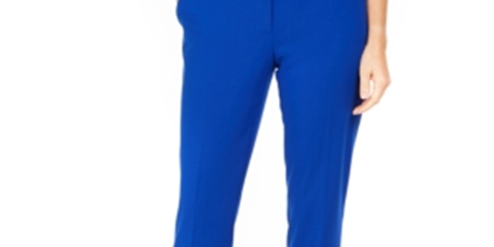 Calvin Klein Women's Ankle Skinny Cropped Pants Blue Size 8P