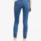 Levi's Women's 711 Studded Zip Detail Ankle Skinny Jeans Blue Size 32