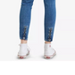 Levi's Women's 711 Studded Zip Detail Ankle Skinny Jeans Blue Size 32
