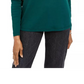 Karen Scott Women's Embellished Cotton Top Green Size Petite S