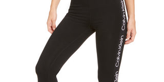 Calvin Klein Women's Performance Logo High Waist Leggings Black Size X-Small
