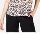 Bar III Women's Leopard Camisole Blouse White Size Small