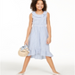 Charter Club Big Girl's Mommy & Me Seersucker Dress Blue Size L