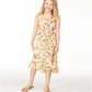 Charter Club Big Girl's Mommy & Me Floral Print Dress Yellow Size L