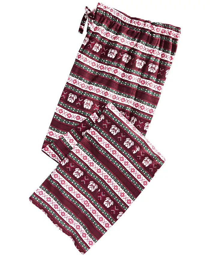Club Room Men's Fair Isle Pajama Pants Red Size Large
