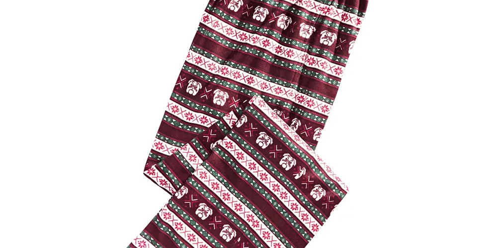 Club Room Men's Fair Isle Pajama Pants Red Size Large