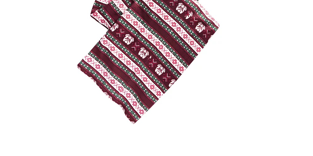 Club Room Men's Fair Isle Pajama Pants Red Size Large