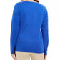 Karen Scott Women's Glitter Snowflake Cotton Top Blue Size XX-Large
