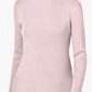 Karen Scott Women's Cotton Ribbed Turtleneck Top Pink - Size X-S