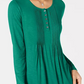 Style & Co Women's Long Sleeve Scoop Neck Blouse -Black Size X-Small