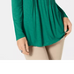 Style & Co Women's Long Sleeve Scoop Neck Blouse -Black Size X-Small