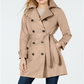 London Fog Women's Belted Double Breasted Trench Coat Brown Size Large