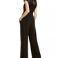 BCX Juniors' Lace-TrimWide-Leg Jumpsuit Black Size 15